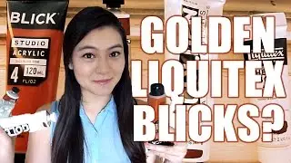 Acrylic Paint Brand Comparison: Golden vs. Liquitex vs. Blicks | LittleArtTalks