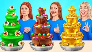 रिच बनाम ब्रोक बनाम गीगा रिच फूड चैलेंज | महाकाव्य भोजन लड़ाई Multi DO Challenge