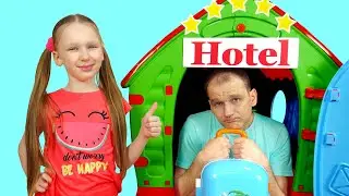 Lisa Pretend Play Hotel 5 stars with Dad