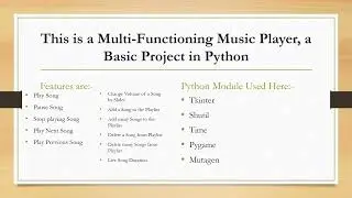 Music Player using python