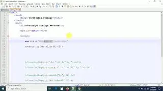 22 - String Methods in JavaScript | Strings in JavaScript