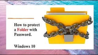 How to protect a Folder with Password without any software✍️| Windows 10 - FREE🙂
