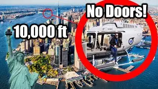 I Hung Out of a Helicopter in NYC *NO DOORS*