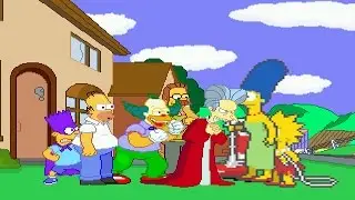 The Simpsons Party 4v4 Patch MUGEN 1.0 Battle!!!