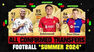 ALL CONFIRMED TRANSFERS NEWS SUMMER 2024 - Football! ✅😱 ft Zubimendi, Mbappe, Dani Olmo… etc