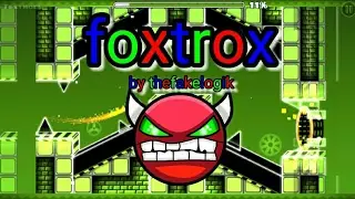 Geometry dash - foxtrox by thefakelogik (medium demon) 100% (3 coins) #36 !!!