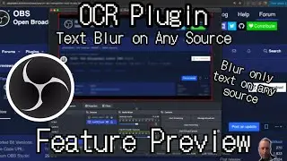 Easiest Text Blur with OCR on OBS [Feature Preview]