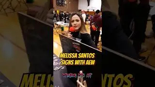 Melissa Santos signs with AEW  #aew #WWE #shorts