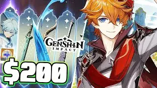 $200 INSANE MULTIS!! TARTAGLIA CHILDE SUMMONS! - Genshin Impact