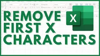 Remove the first x characters from a text string in Excel