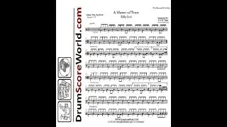 Drum Score - Billy Joel - A Matter of Trust (Preview)