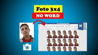 How to make a 3x4 photo in Word.