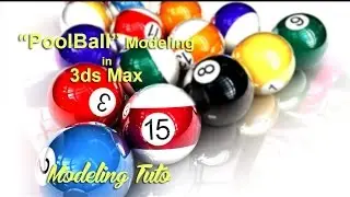 Pool Ball Modeling in MAX | 3DS MAX TUTORIALS | Modeling Tuto |