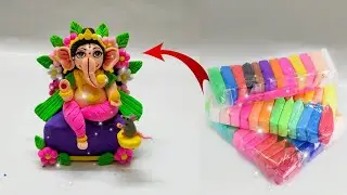 Ganesh ji making with clay 😍🩷✨ l @pritiartandcraft23 #diy #clayart