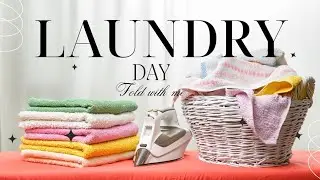Laundry Motivation | Come fold with me | laundry day 2023
