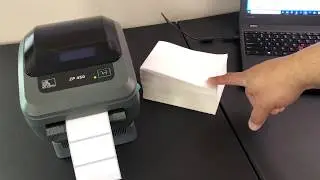 enko Zebra 4x6 Fanfold Labels, How to load fan fold labels in Zebra ZP 450