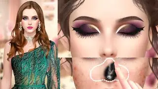 ASMR Face Makeup for Girls | Relaxing Sounds & Soft Glam Look