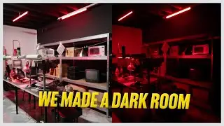 We made a dark room in our office