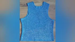 Летняя майка с пайетками