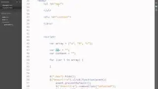 Example 2 - jQuery hide and show