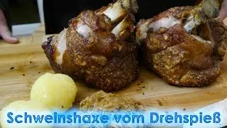 #190: Oktoberfest- / Wiesn-Klassiker: Knusprige Schweinshaxe vom Drehspieß - so schmeckt Bayern