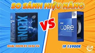 So sánh hiệu năng 3DSMAX Corona Render Dual E5 2696v4 vs i9 13900K | Hoàng Long Computer