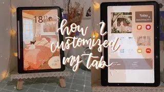 how to have a simple & aesthetic samsung tab🌸