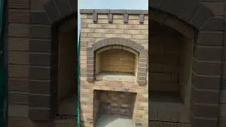 кладка карниза из кирпича на мангале