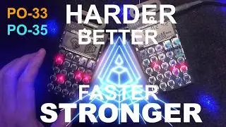 Teenage Engineering PO-33 and PO-25 Perfect Match Harder Better Faster Stronger