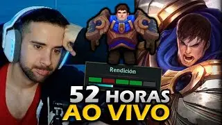 FIZ 52 HORAS DE LIVE JOGANDO LOL E MEU CÉREBRO DERRETEU