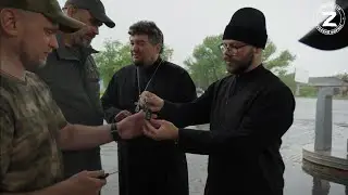 По дороге на обмен пленными встретились с воинами КБ СКИФ. Хор «Русский Формат», о.Андрей Павленко
