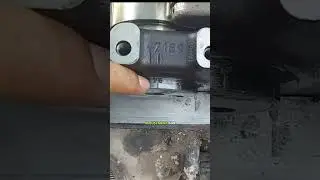 Marking for valve adjustment on volvo truck engine #volvotrucks #automobile #shorts short