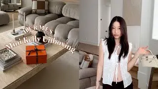 Hermes mini kelly unboxing 🧡 dream wedding bag review + what fits in mini kelly II + try-on