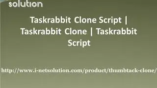 Taskrabbit Clone - i-netsolution