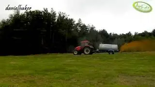 Nawożenie łąk gnojówką Zetor Forterra & Meprozet