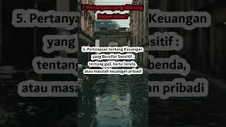 7 Pertanyaan Yang Dilarang Dalam Islam  #shortsvideo #quotes
