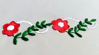 Simple & Most Beautiful Dress Borderline Embroidery Stitches