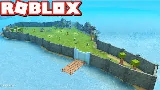 Building BIGGEST ISLAND BASE in Booga Booga!! - Roblox