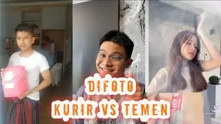 Di fotoin temen VS di fotoin kurir 
