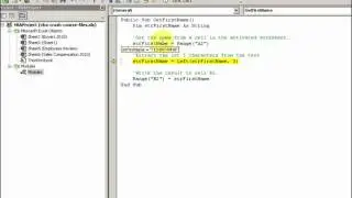 VBA Left Function