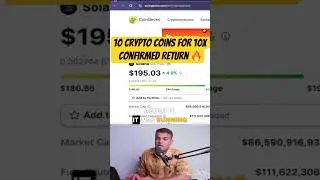 Top 10 coins for next bull run #top10coins #cryptobullrun #trendingshorts