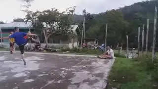Sukan di kampung Ronny tiap petang