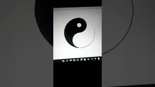 yin yang pattern using turtle programming. # Shorts #python #turtle