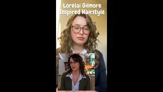 Hang with me while I do a Lorelai Gilmore inspired hairstyle