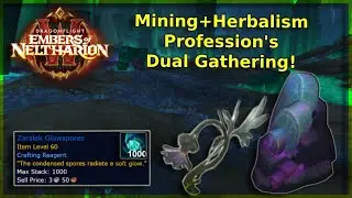 WoW How To Farm Zaralek GlowSpore Dual Gathering Gold Farm Patch 10.1 - Dragonflight