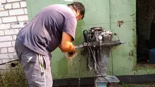 Запуск лодочного мотора Вихрь 30 после 25 лет простоя