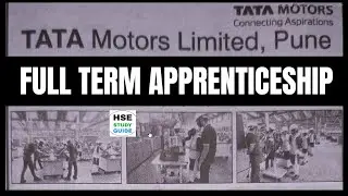 TATA MOTORS JOBS | Full Time Apprenticeship in TATA MOTORS | 10th Pass Can Apply | HSE STUDY GUIDE