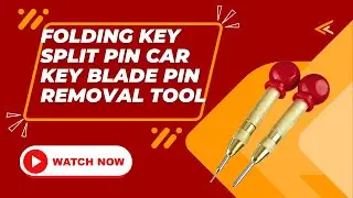 How to use Folding Key Split Pin Car Key Blade Pin Removal Tool to open key