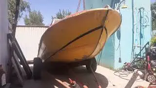 Купили лодочный мотор болотоход.