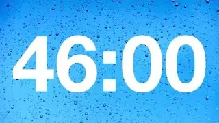 timer - 46 minute countdown with rain sounds .